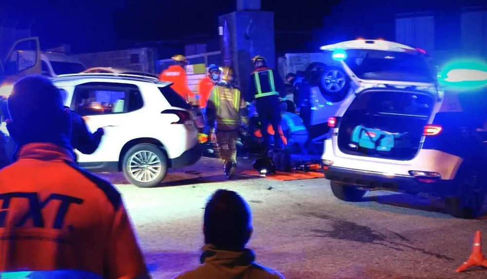 Una colisión entre dos coches se saldó con una persona excarcelada en Mos